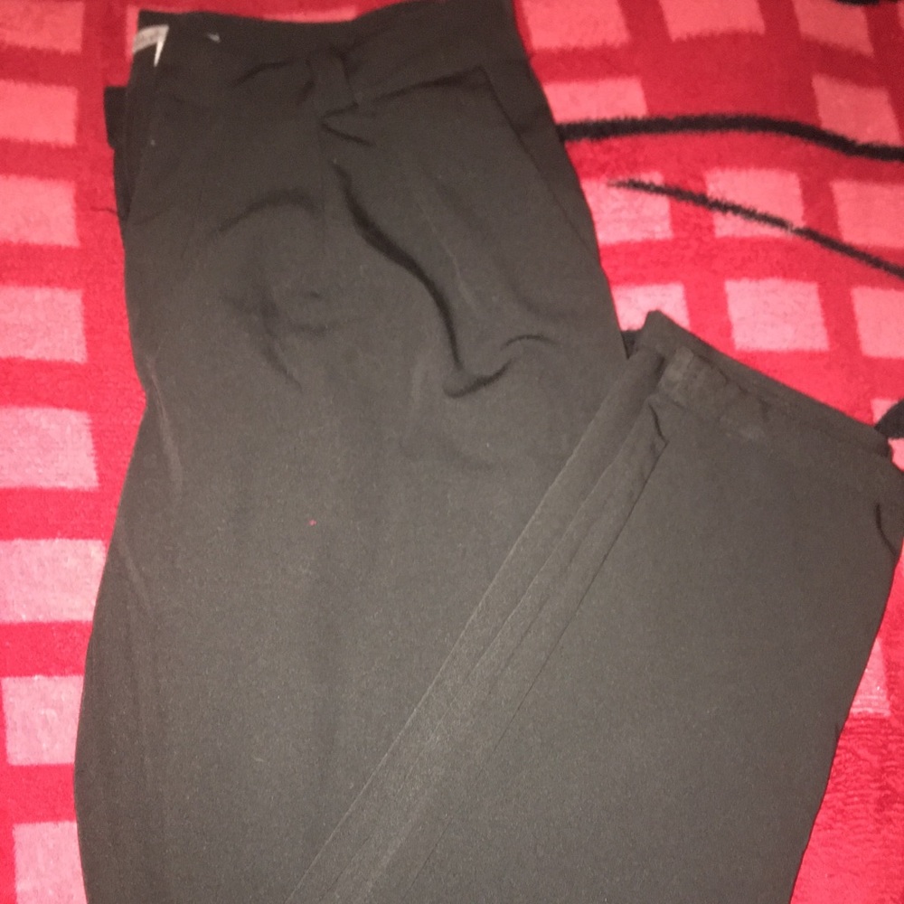 black trousers